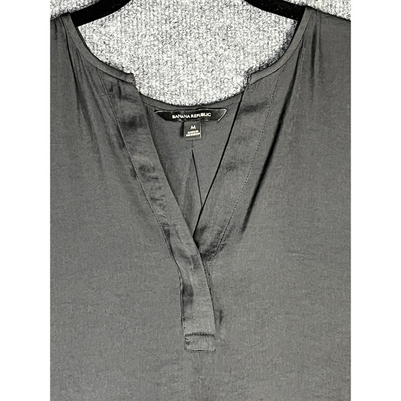 Lot of 2‎ Banana Republic Womens Medium Short Sleeve V Neck Tunic Top Blouse - Picture 4 of 16